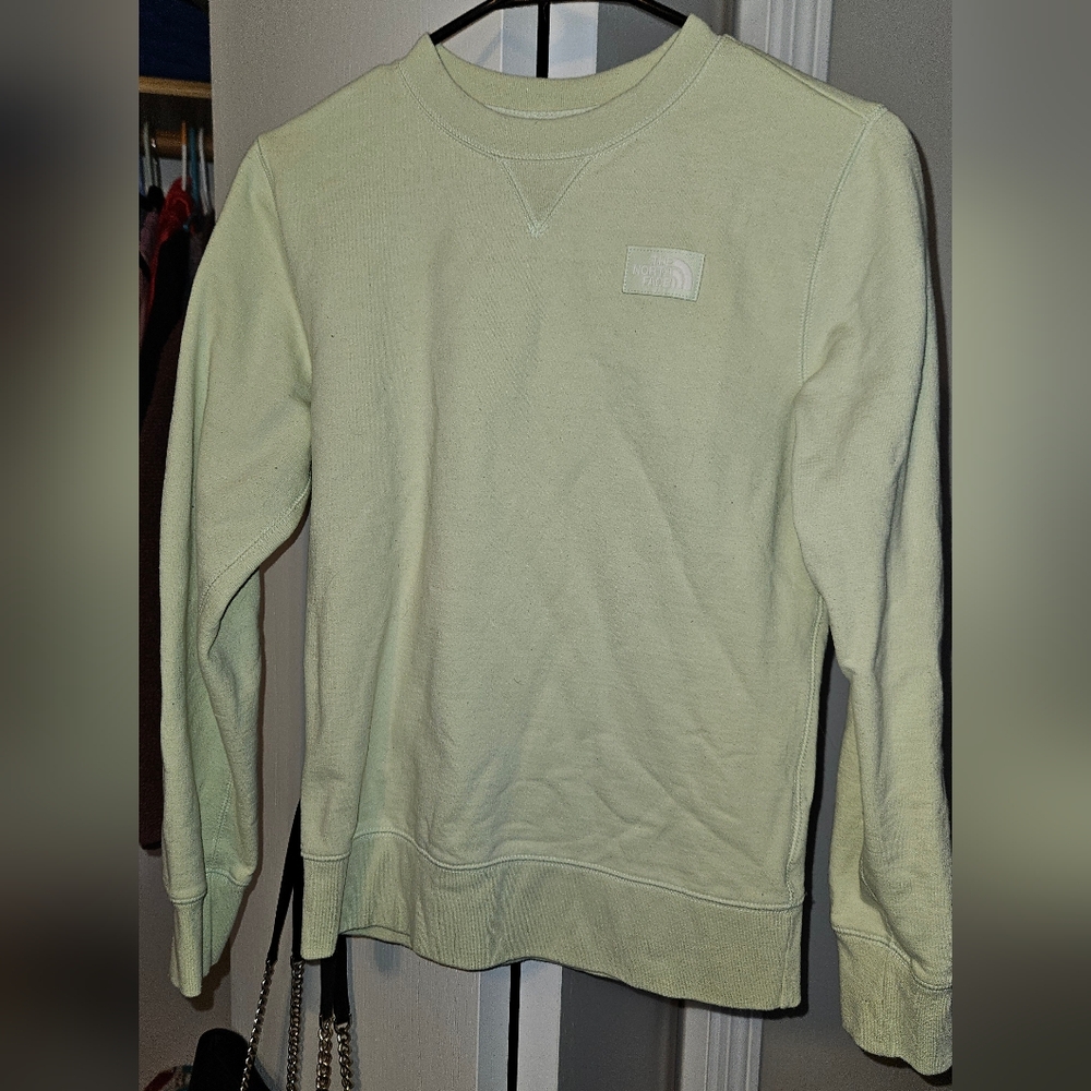 The North Face Women's Light Green Crewneck Sweater XS